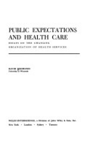 Cover of Public Expectations in Health Care