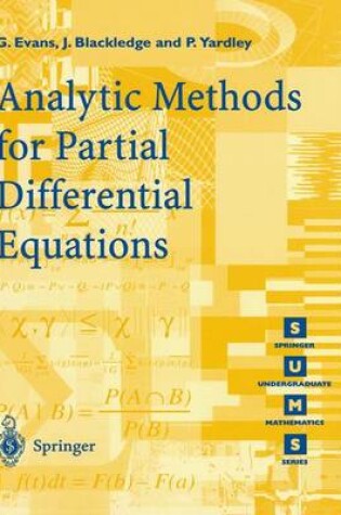 Cover of Analytic Methods for Partial Differential Equations