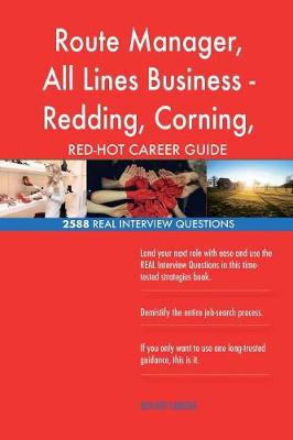 Book cover for Route Manager, All Lines Business - Redding, Corning, CA RED-HOT Career; 2588 RE