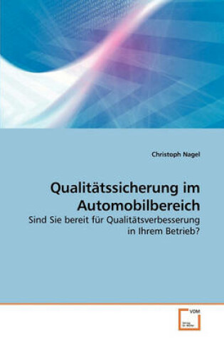 Cover of Qualitätssicherung im Automobilbereich