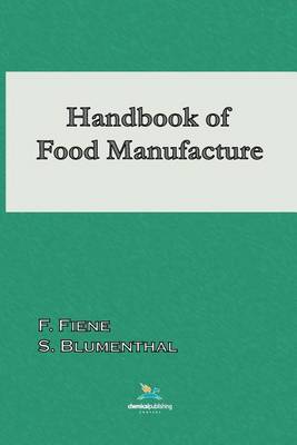 Cover of Handbook of Food Manufacture