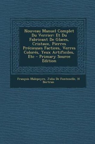 Cover of Nouveau Manuel Complet Du Verrier