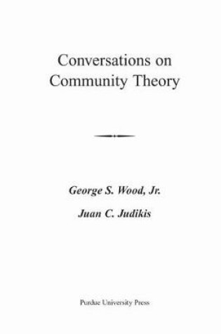 Cover of Conversations On Community Theory