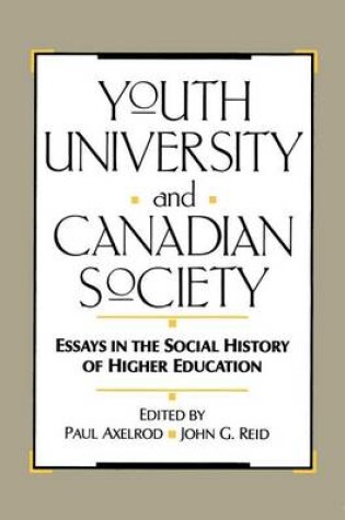 Cover of Youth, University, and Canadian Society