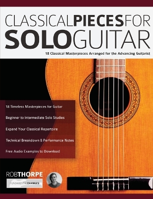 Book cover for Classical Pieces for Solo Guitar