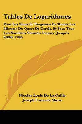 Book cover for Tables de Logarithmes