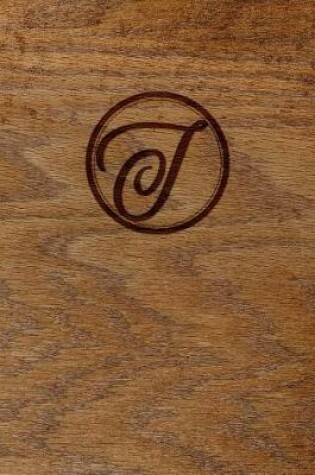 Cover of Wood Burned Monogram Creative Journal - J