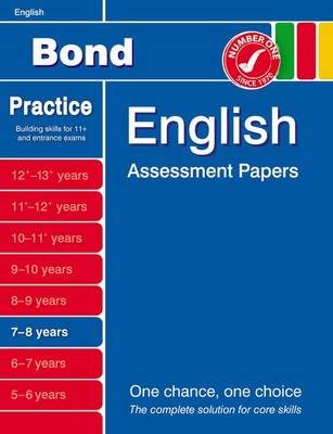 Book cover for Bond English Assessment Papers 7-8 Years