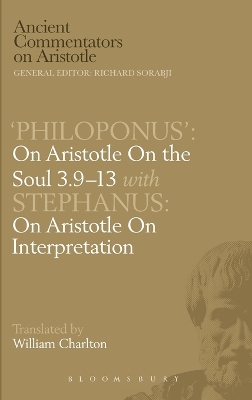 Cover of On Aristotle "On the Soul 3.9-13"