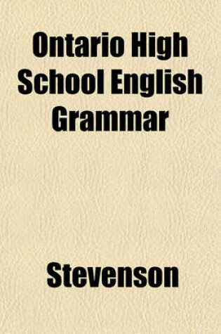 Cover of Ontario High School English Grammar