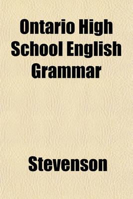 Book cover for Ontario High School English Grammar