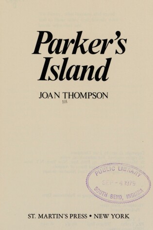 Cover of Parker's Island