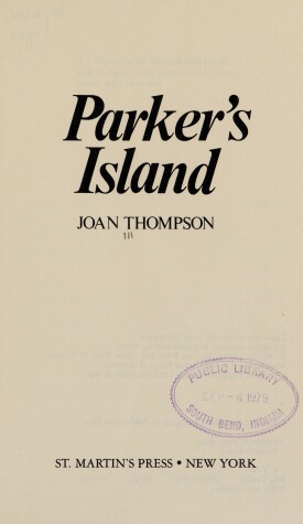 Book cover for Parker's Island