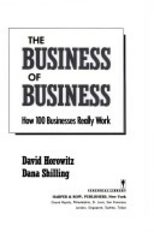 Cover of The Business of Business