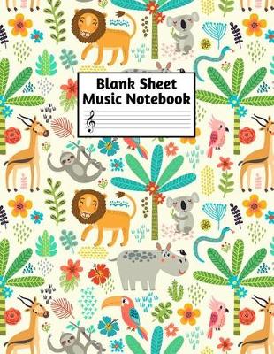 Book cover for Blank Sheet Music Notebook