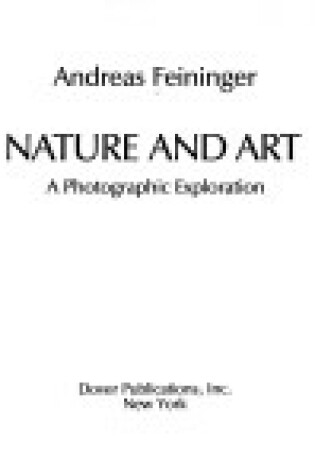 Cover of Nature and Art