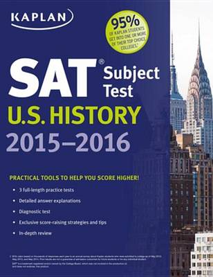 Cover of Kaplan SAT Subject Test U.S. History 2015-2016