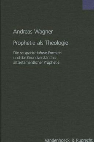 Cover of Prophetie ALS Theologie