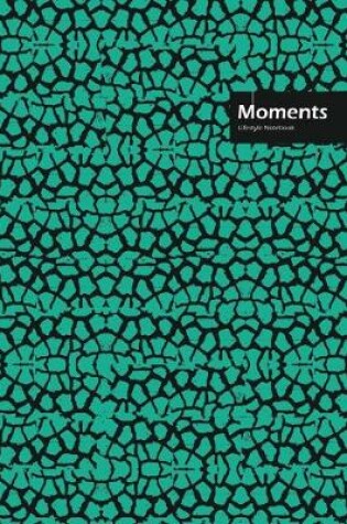 Cover of Moments Lifestyle, Animal Print, Write-in Notebook, Dotted Lines, Wide Ruled, Medium 6 x 9", 288 Pages (Royal Blue)