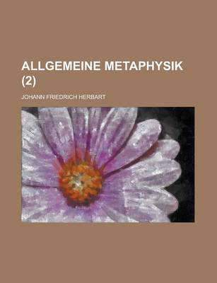 Book cover for Allgemeine Metaphysik (2)