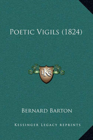 Cover of Poetic Vigils (1824)