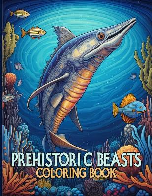 Book cover for Prehistoric Beasts Coloring Book