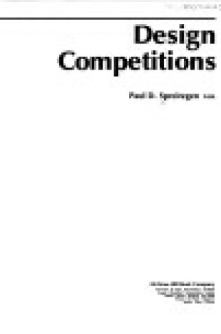 Cover of Design Competitions