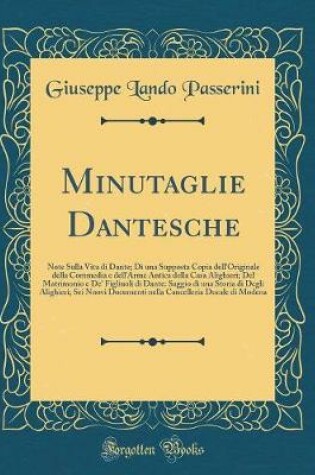 Cover of Minutaglie Dantesche