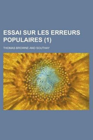 Cover of Essai Sur Les Erreurs Populaires (1 )