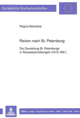 Book cover for Reisen Nach St. Petersburg