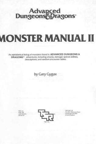 Cover of Advanced Dungeons & Dragons Monster Manual