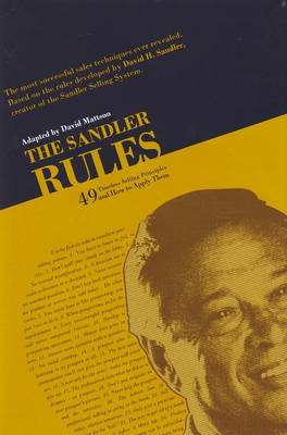 Book cover for Sandler Rules