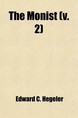 Book cover for The Monist (Volume 2)