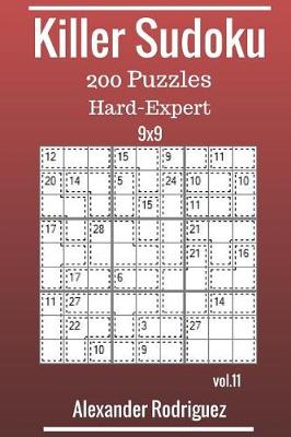 Book cover for Killer Sudoku 9x9 Puzzles - Hard to Expert 200 vol. 11