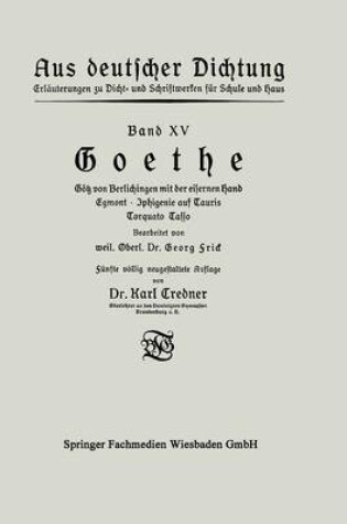 Cover of Goethe