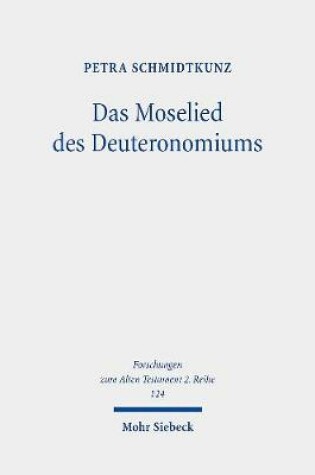 Cover of Das Moselied des Deuteronomiums