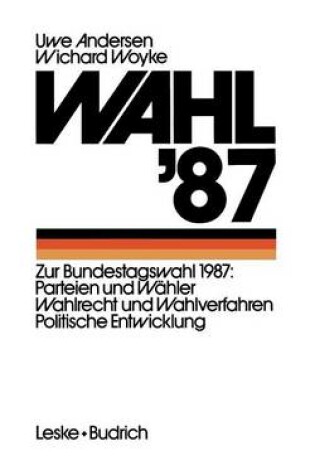 Cover of Wahl '87