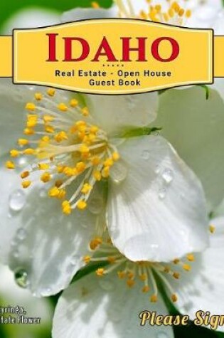 Cover of Idaho Real Estate Open House Guest Book