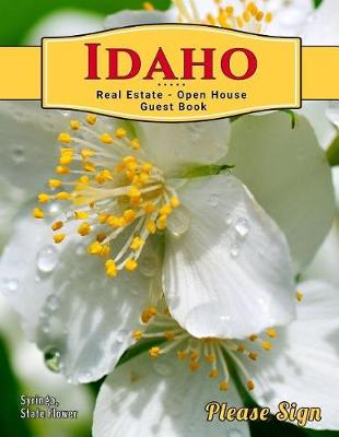 Book cover for Idaho Real Estate Open House Guest Book