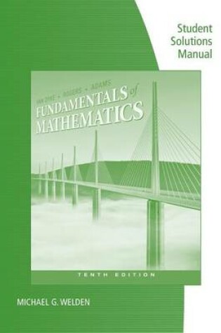 Cover of Student Solutions Manual for Van Dyke/Rogers/Adams' Fundamentals of  Mathematics, 10th