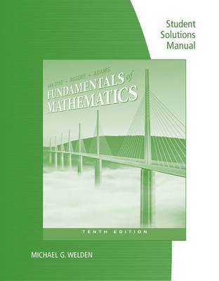 Book cover for Student Solutions Manual for Van Dyke/Rogers/Adams' Fundamentals of  Mathematics, 10th