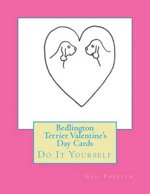 Book cover for Bedlington Terrier Valentine's Day Cards