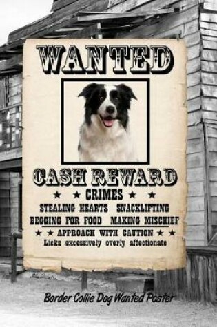 Cover of Border Collie Dog Wanted Poster