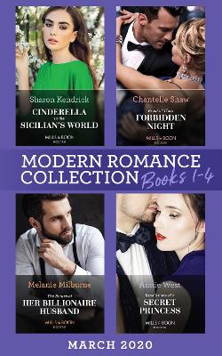 Book cover for Modern Romance March 2020 Books 1-4
