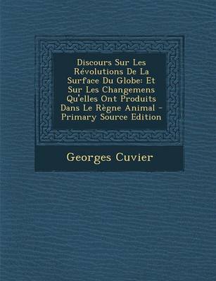 Book cover for Discours Sur Les Revolutions de La Surface Du Globe