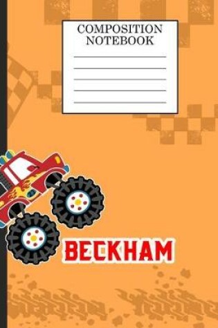 Cover of Compostion Notebook Beckham
