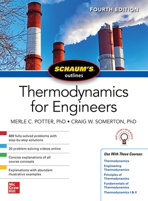 Book cover for Schaums Outline of Thermodynamics for Engineers, Fourth Edition