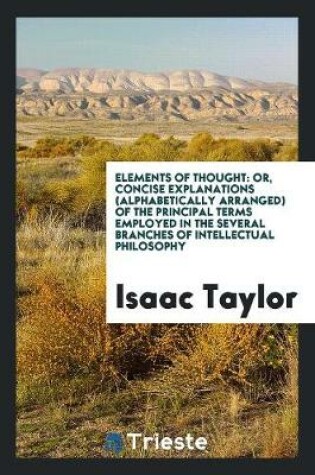 Cover of Elements of Thought