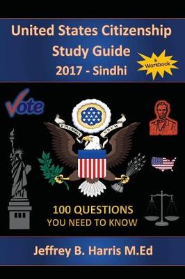 Book cover for United States Citizenship Study Guide and Workbook - Sindhi