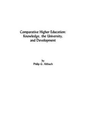 Cover of Comparative Higher Education